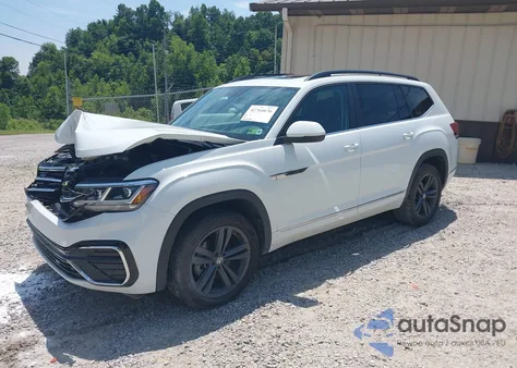 2021 Volkswagen Atlas 3.6L V6 Se W/Technology R-Line из США, поврежденный, VIN 1V2RR2CA5MC568647